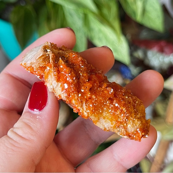 🧡Vanadinite on Barite Crystal Specimen Mibladen Morocco🧡 - Picture 6 of 7
